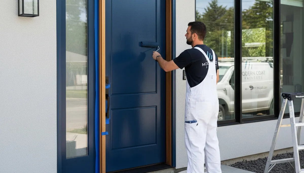 Professional door painting and refinishing in Chandler, AZ by expert residential painters
