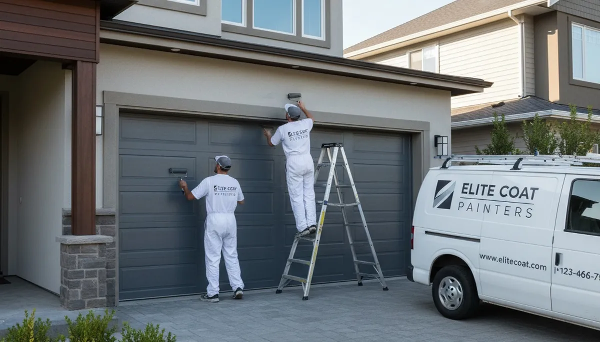 Professional garage door painting in Chandler AZ by expert house painters for lasting curb appeal