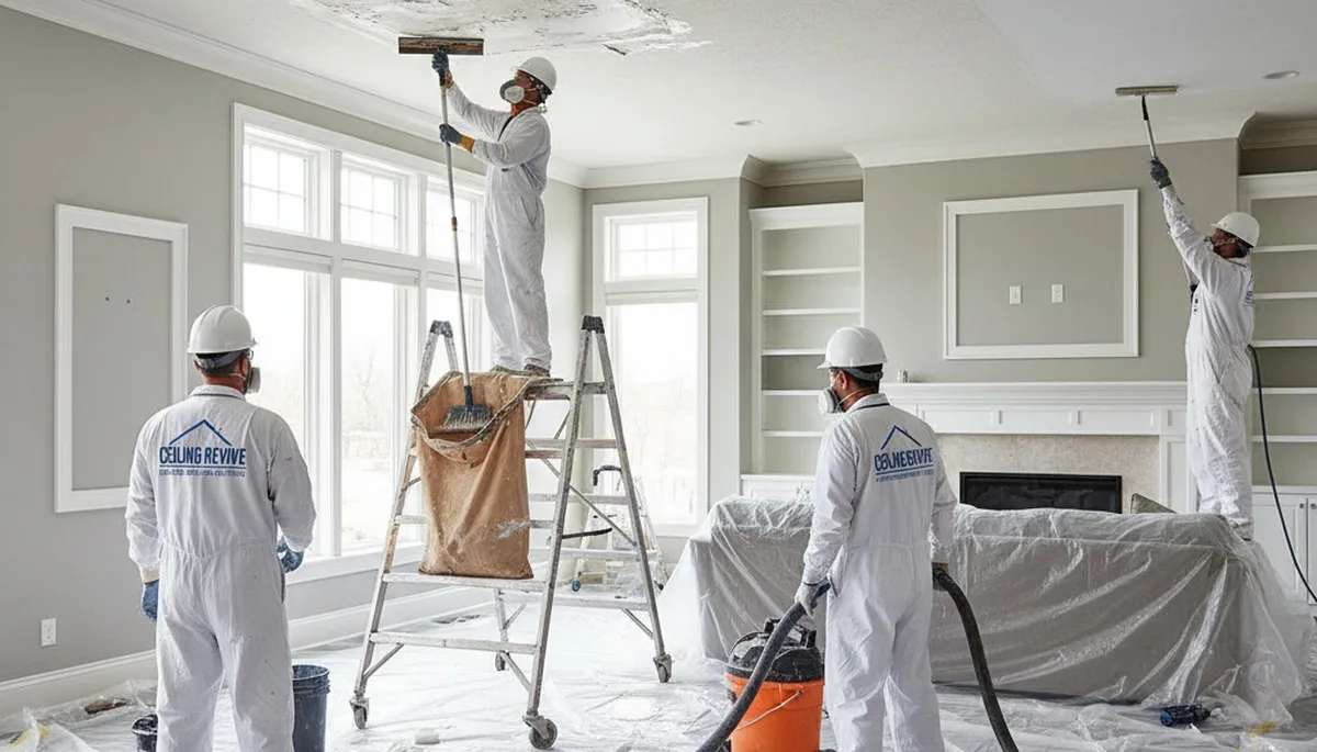 Professional popcorn ceiling removal and refinishing by expert painters in Chandler, AZ homes